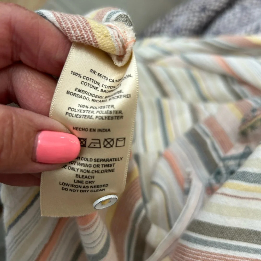 Anthropologie Multicolor Striped Shirt - Picture 7 of 8